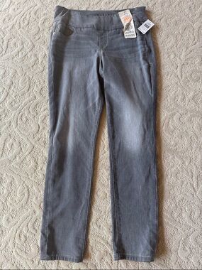 JAG Knit Denim High Rise Skinny Jeggings - Grey Size 14 NWT